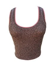 Jane Marled Tank Top In Olive Peach
