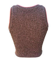 Jane Marled Tank Top In Olive Peach