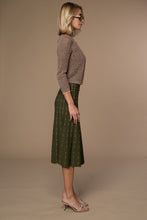 Marylin Marled Cardigan in Olive/Peach