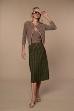 Jane Marled Tank Top In Olive Peach